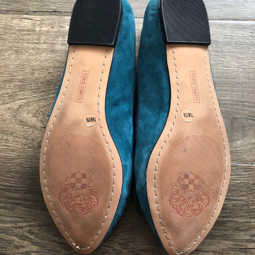 Women's Vince Camuto Suede Bow Flat Shoes Size 7.5 - Picture 6 of 8